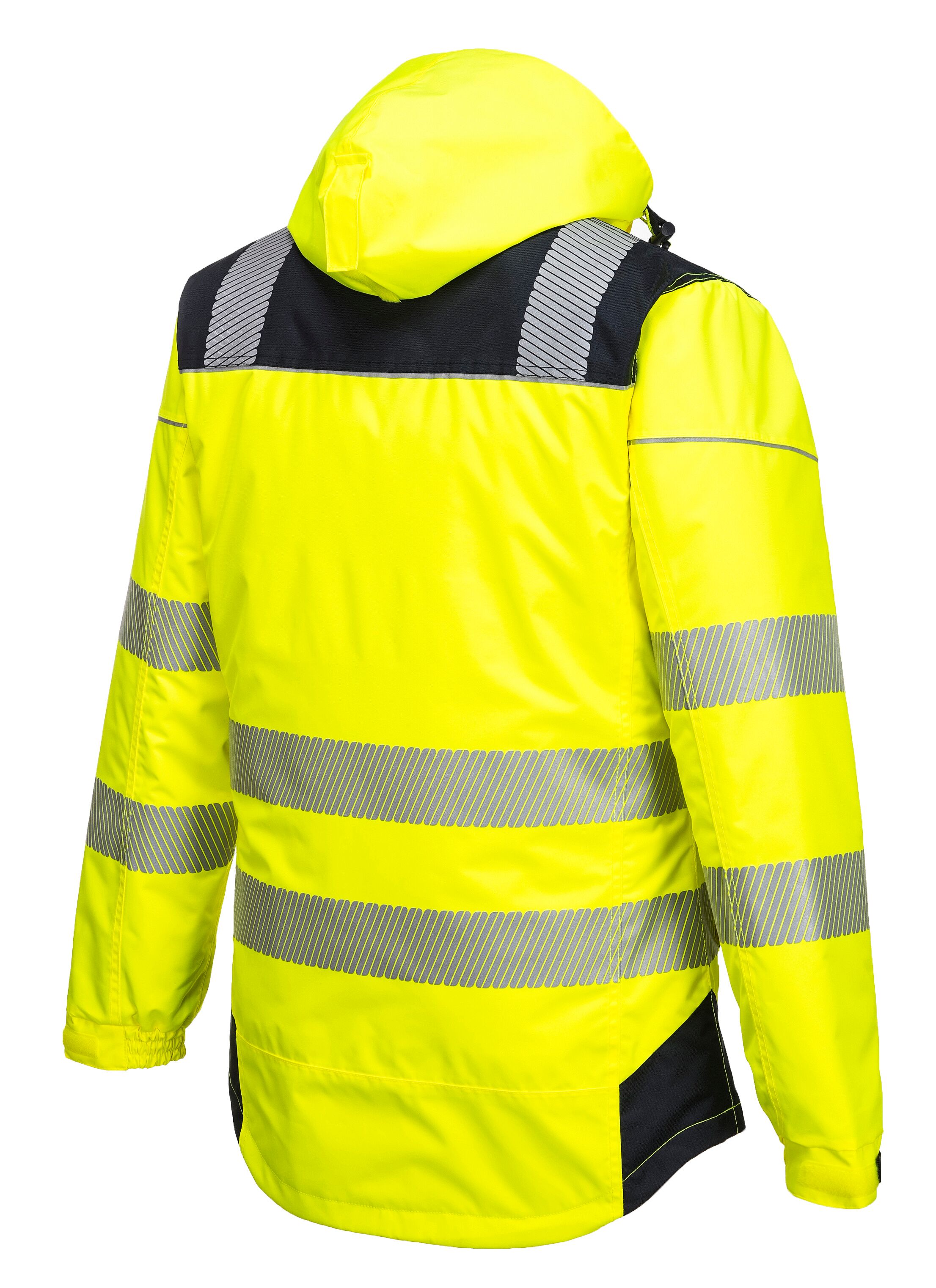 Portwest PW3 HiVis Winter Jacket Work Safety Protective Reflective Waterproof Coat ANSI 3 T400