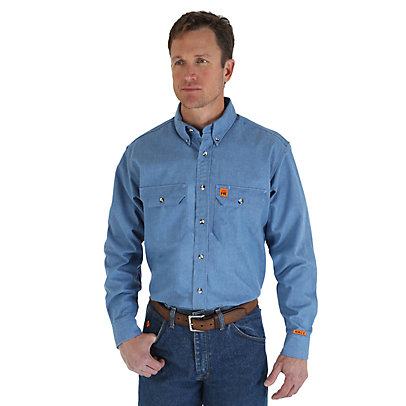 Wrangler® RIGGS Workwear® FR Flame Resistant Work Shirt (Big & Tall Sizes)  – Summit Workwear Supply