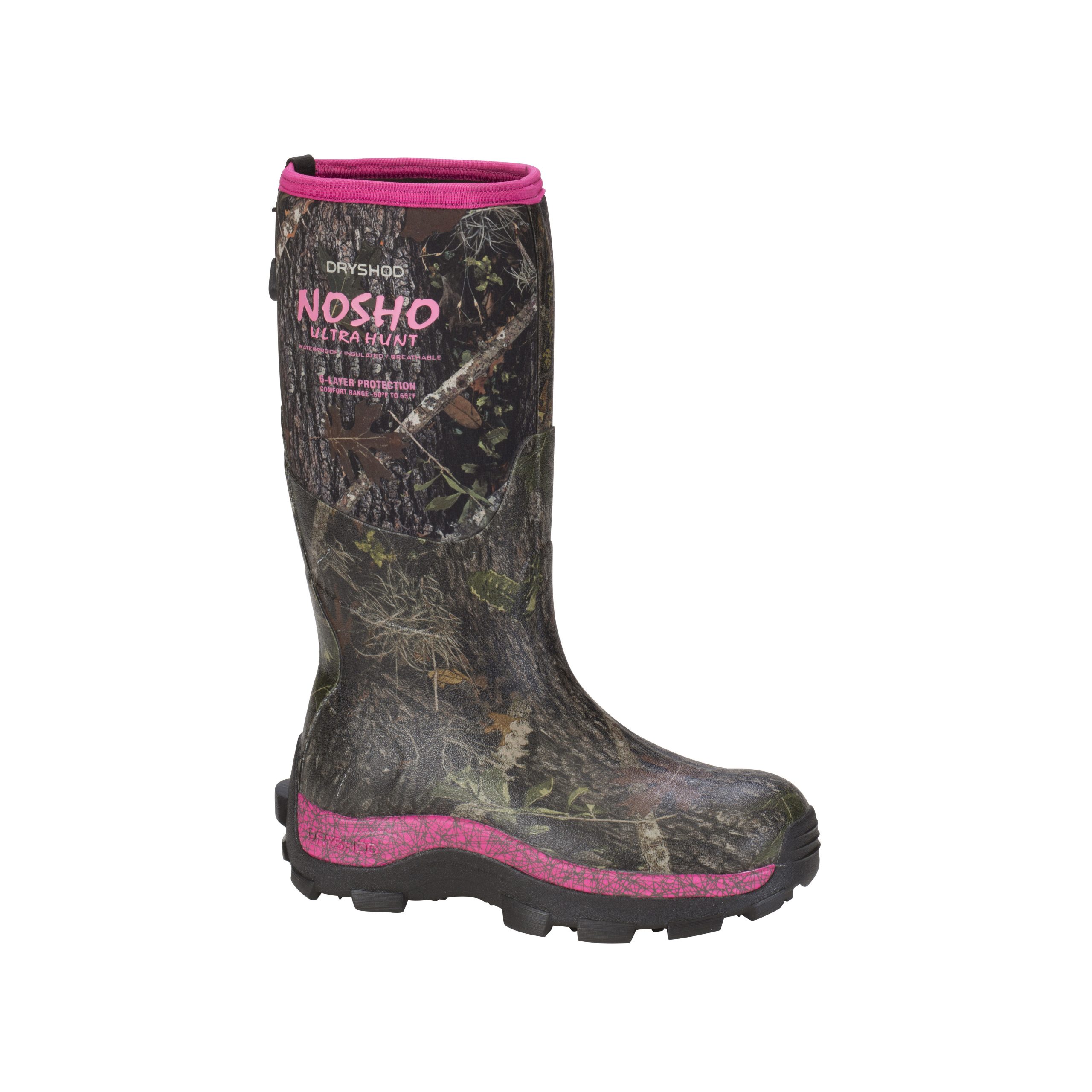 PC/タブレット PC周辺機器 Women's Dry Shod NoSho Ultra Hunt Camo Extreme Cold Conditions Boot  MBM-WH-PN Pink Camo
